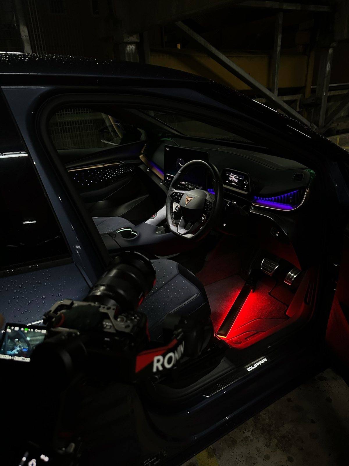 CUPRA interior behind-the-scenes setup